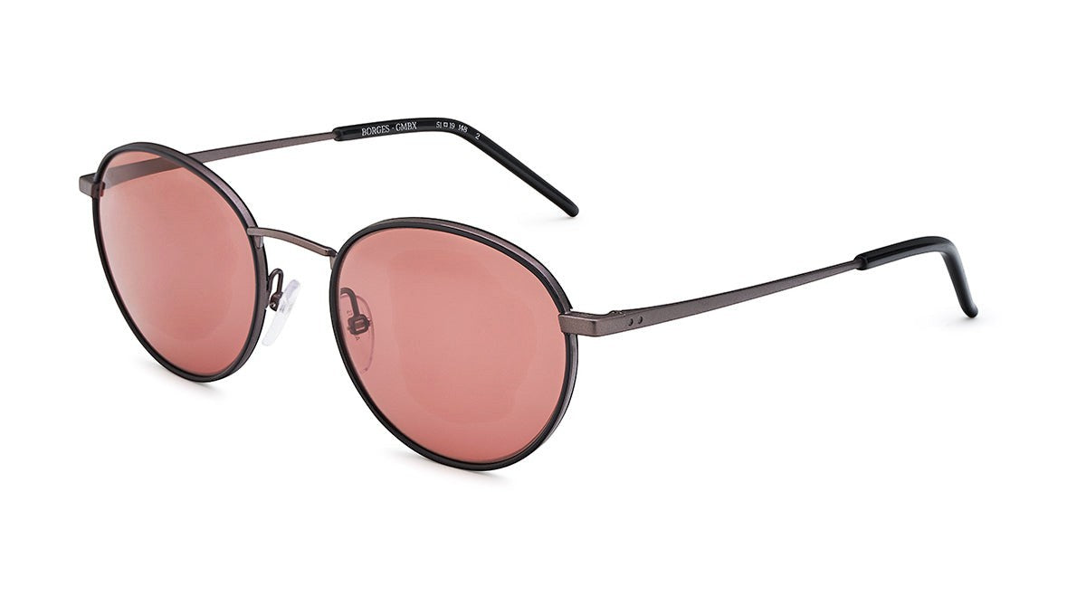 BORGES SUN GUN METAL / BORDEAUX